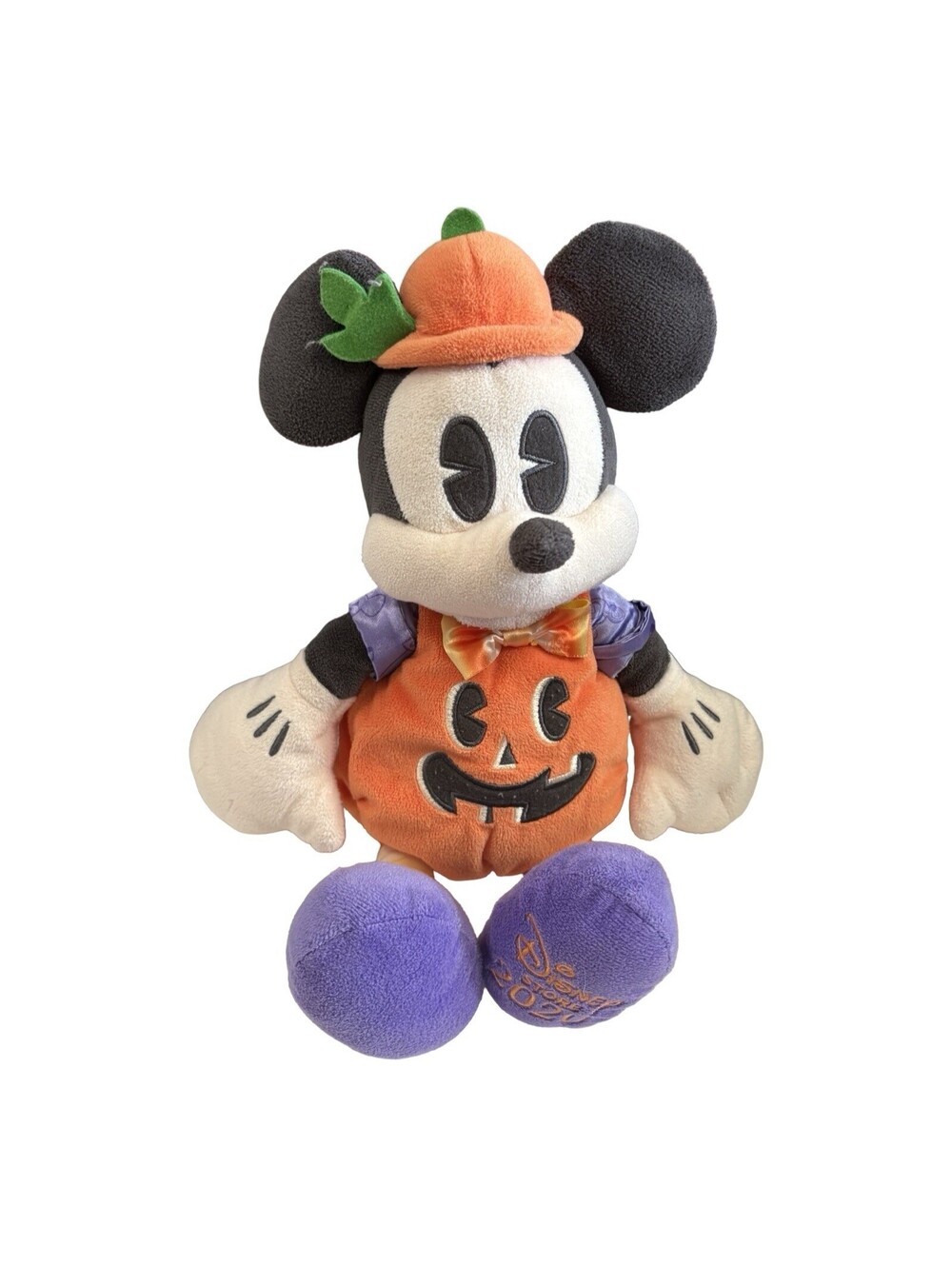 Disney Store 2020 Mickey Mouse Pumpkin Stuffed Plush 14"